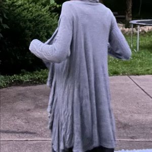 Gray cardigan